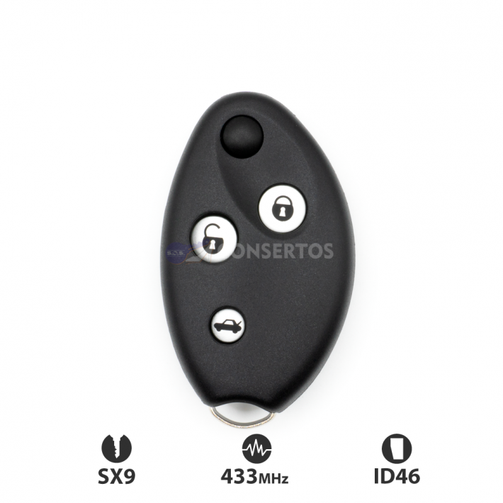 Comando CITROËN oval de 3 botões