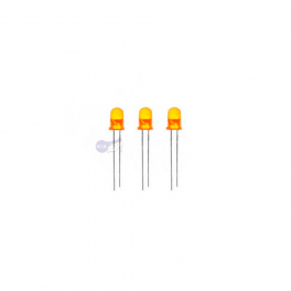 Led 5mm Laranja 40mcd 50º Frente Convexa