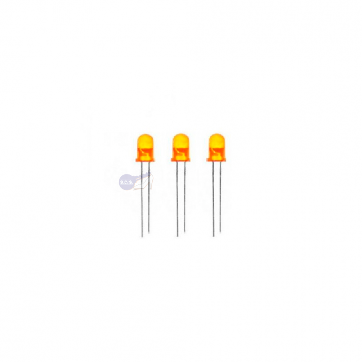 Led 5mm Laranja 40mcd 50º Frente Convexa