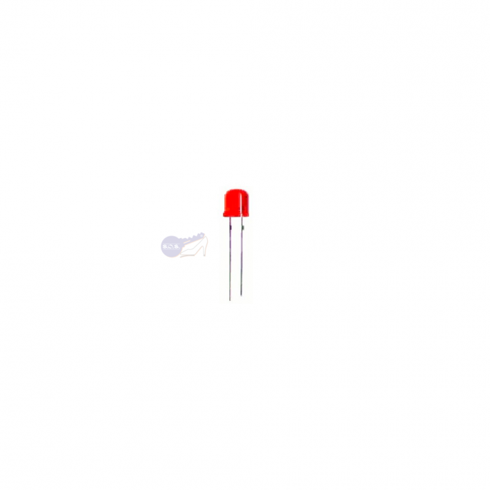 Led 5mm Vermelho Forma Cilindrica